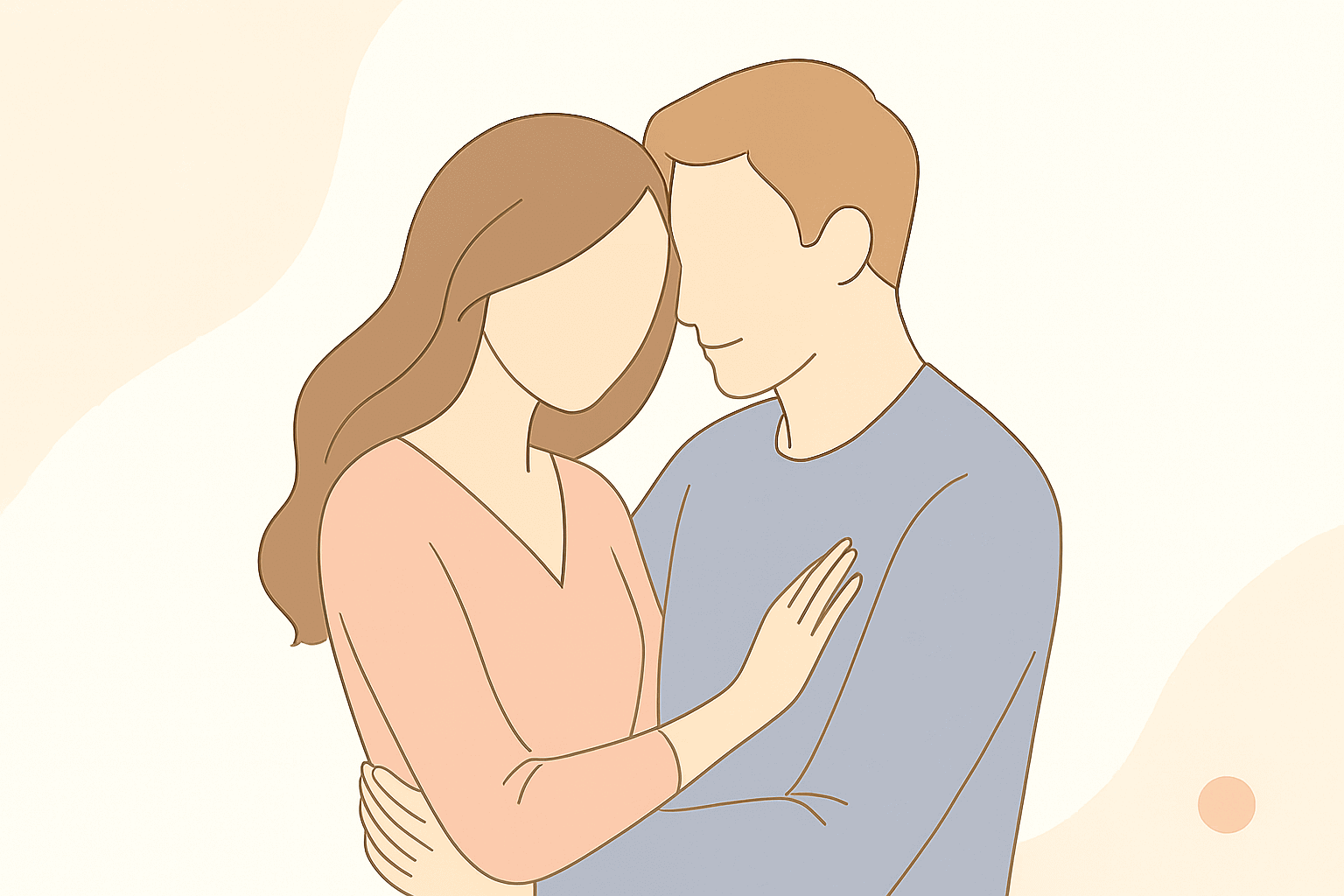 抱き合うカップル